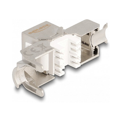 DeLOCK Módulo Keystone RJ45 hembra a LSA Cat.6A sin herramientas con tapa roja 87952