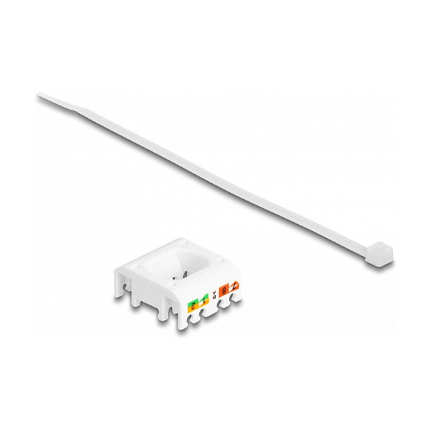 DeLOCK Módulo Keystone RJ45 hembra a LSA Cat.6A sin herramientas con tapa roja 87952