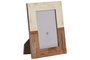 DKD Home Decor Marco de Fotos Mango y Resina Blanco 10x15