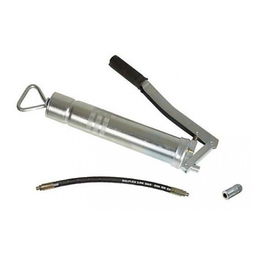 Faher Bomba de engrase manual 500 cc con válvula purgadora, depósito metálico para lubricación y mantenimiento profesional