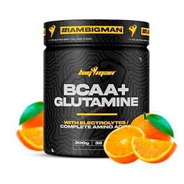 BIGMAN Bcaa Glutamine + Electrolytes 300 Gr Naranja