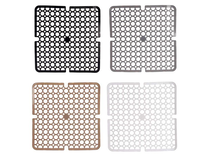 Kinvara Esterilla Fregadero Cuadrada 28 cm Plástico Plástico Blanco Gris Negro Beige Surtidos (Set de 24) Kinvara Esterilla Fregadero Cuadrada 28 cm Plástico Plástico Blanco Gris Negro Beige Surtidos (Set de 24)