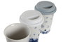 DKD Home Decor Tazas Stella Maris de Porcelana y Silicona, Pack de 6, Surtido de 3