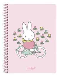 Safta Cuaderno Espiral A6 Miffy Flores 120 Hojas Microperforado