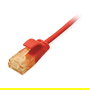 EQUIP Patchkabel Cat6A U/UTP RJ45 Rojo 0.25m LSZH SlimFlex para 10 GbE, PoE+ (626201)