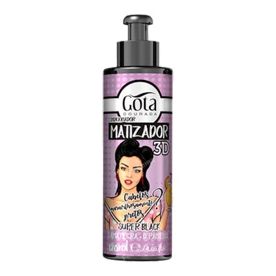 Gota Dourada Matizador 3D Super Black 120ml Gota Dourada Matizador 3D Super Black 120ml