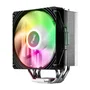 Fortron NE Procesador Ventilador CPU Refrigeración, 12 cm, 4 Tubos de Calor, Aluminio, LED Multi, 800-1600 RPM, 28 dB, Compatible Intel LGA1851/1200/1700 y AMD AM4/AM5, Negro