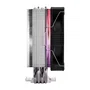 Fortron NE Procesador Ventilador CPU Refrigeración, 12 cm, 4 Tubos de Calor, Aluminio, LED Multi, 800-1600 RPM, 28 dB, Compatible Intel LGA1851/1200/1700 y AMD AM4/AM5, Negro
