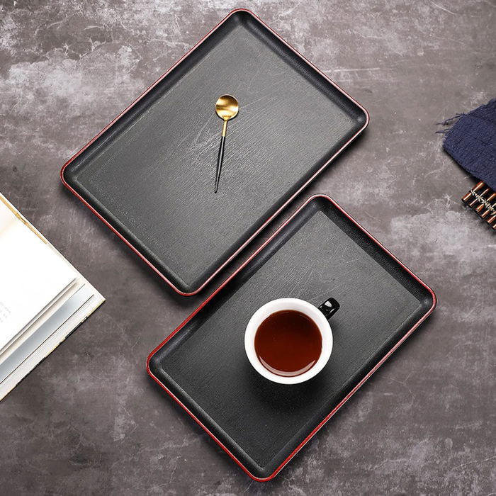 My Bar Bandeja Rectangular de Plástico Estilo Japonés 32 x 22.8 cm (12 Unidades)