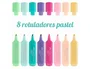Faber-Castell Textliner 46 Marcadores Fluorescentes Pastel Surtidos, Estuche de 8 unidades