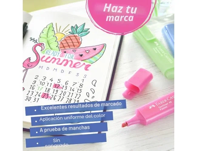 Faber-Castell Textliner 46 Marcadores Fluorescentes Pastel Surtidos, Estuche de 8 unidades