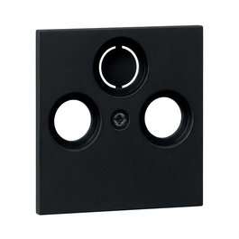 GIRA Abd. Koaxial-Antennensteckd. System 55, Referencia 0869005, Color Negro