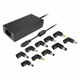 LEOTEC LENCSHOME120 Cargador Portátil para Dispositivo Móvil 120W, Negro, Corriente Alterna para Interior con 10 Puntas