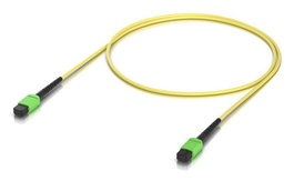 Ubiquiti OS2 MPO/APC-MPO/APC 12Fiber Yellow 1m 10-pack Cable de Fibra Óptica Monomodo Interior para Aplicaciones 100G