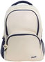 Milán Mochila Escolar 4 Cremalleras Serie 1918 25L Beige y Azul Marino