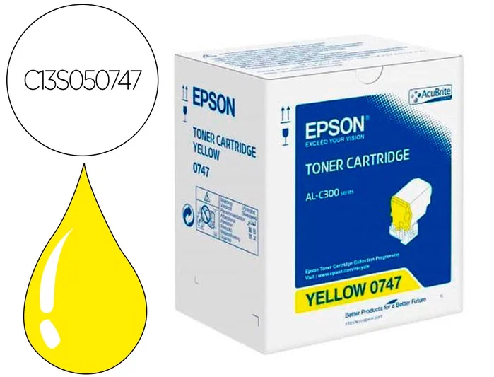 Epson Cartucho de Tóner Amarillo C13S050747 Epson Cartucho de Tóner Amarillo C13S050747