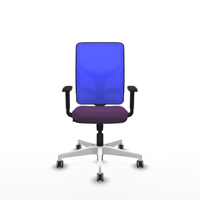 PIQUERAS Y CRESPO Silla de oficina Motilla con mecanismo Sincro, Tela Morada y Malla Azul PIQUERAS Y CRESPO Silla de oficina Motilla con mecanismo Sincro, Tela Morada y Malla Azul