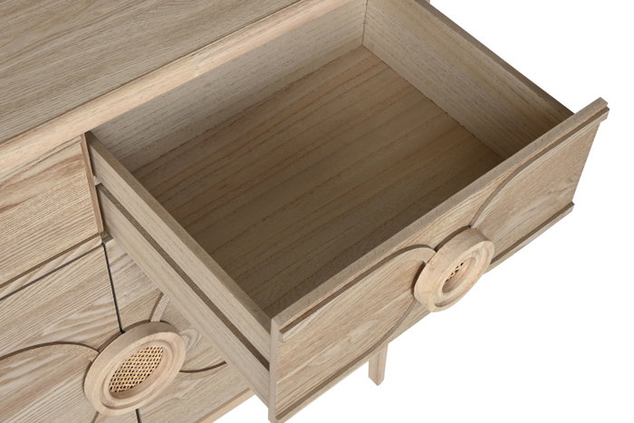 DKD Home Decor Aparador Natural Morefond en Abeto y MDF