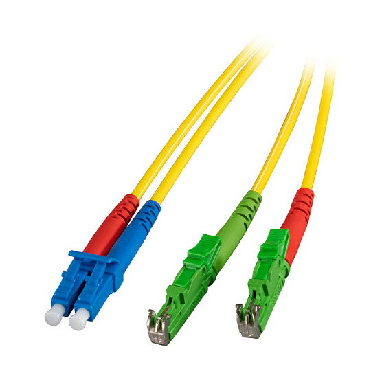 EFB Elektronik Cable de Fibra Óptica OS2 E2000/APC a LC, 30m, Amarillo, Duplex EFB Elektronik Cable de Fibra Óptica OS2 E2000/APC a LC, 30m, Amarillo, Duplex