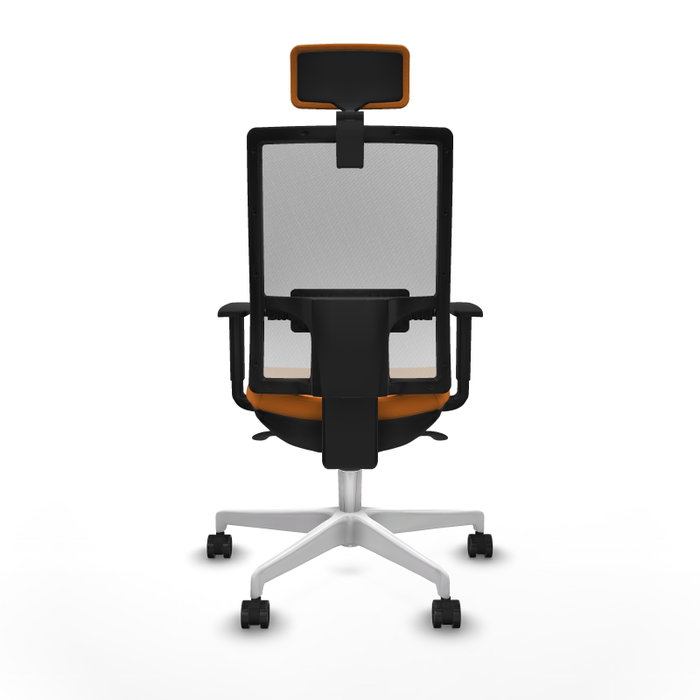 PIQUERAS Y CRESPO Silla de oficina Horna Naranja y Blanco PIQUERAS Y CRESPO Silla de oficina Horna Naranja y Blanco