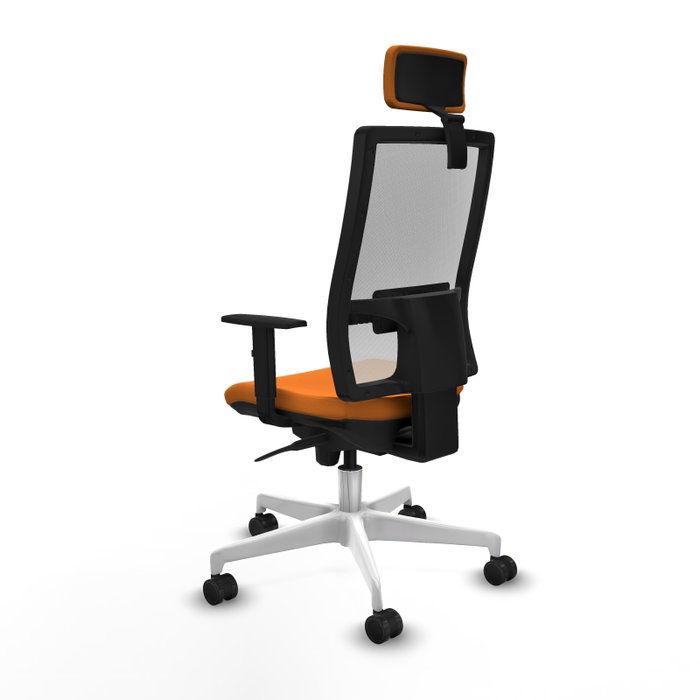 PIQUERAS Y CRESPO Silla de oficina Horna Naranja y Blanco PIQUERAS Y CRESPO Silla de oficina Horna Naranja y Blanco