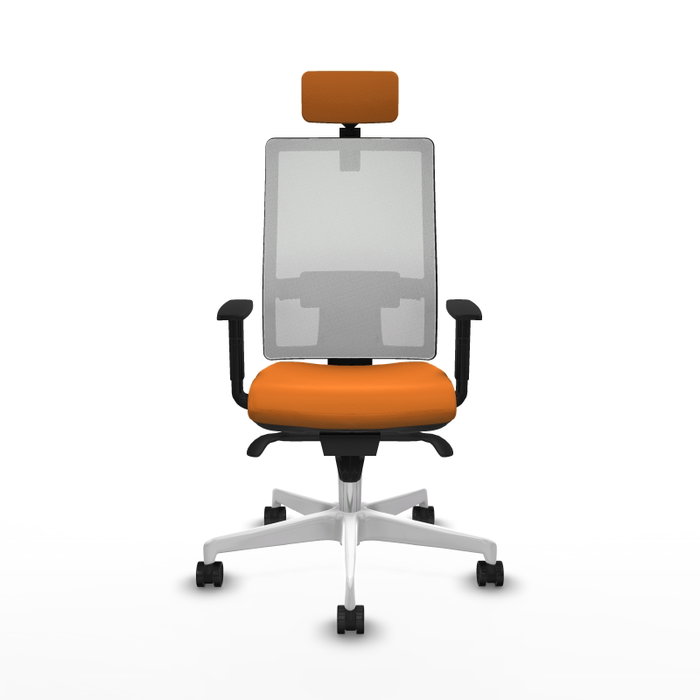 PIQUERAS Y CRESPO Silla de oficina Horna Naranja y Blanco PIQUERAS Y CRESPO Silla de oficina Horna Naranja y Blanco