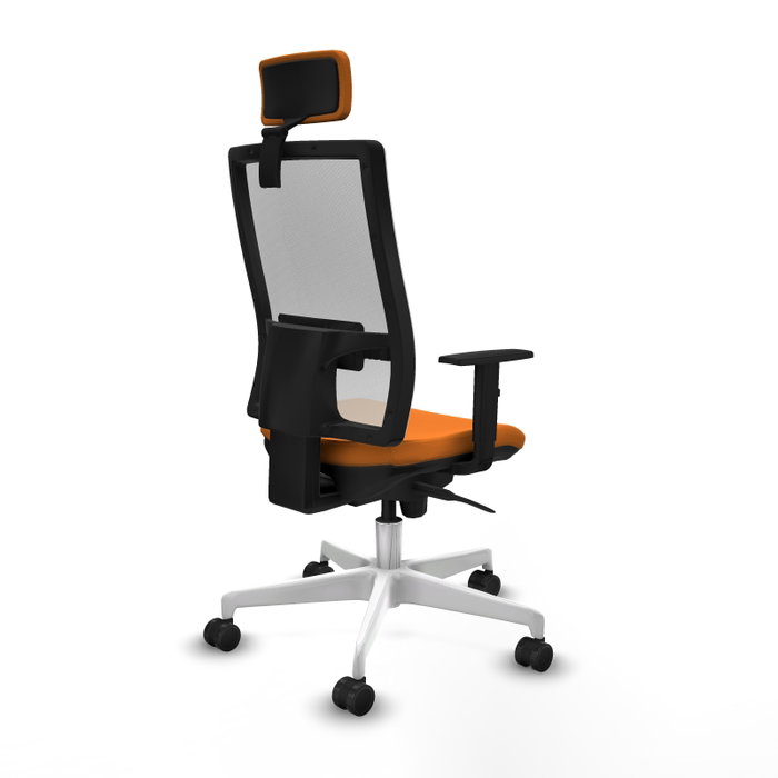 PIQUERAS Y CRESPO Silla de oficina Horna Naranja y Blanco PIQUERAS Y CRESPO Silla de oficina Horna Naranja y Blanco
