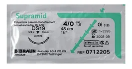 B. Braun Sutura Supramid Black 0 Hs26 75 cm 12 Ud