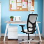 PIQUERAS Y CRESPO Silla de oficina Motilla Verde botella y Blanco