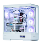 Zalman P50 DS White Midi Tower PC Blanco con Ventana de Vidrio y Iluminación RGB