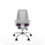 PIQUERAS Y CRESPO Silla de oficina Elche con mecanismo Asincro, Morado
