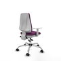 PIQUERAS Y CRESPO Silla de oficina Elche con mecanismo Asincro, Morado