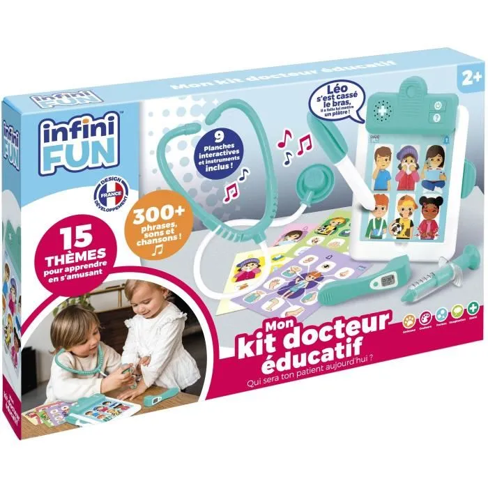 KD AAAAL87402 Doctor Kit - My Educational Doctor Kit - Más de 300 frases y 15 temas educativos para niños de 2 años
