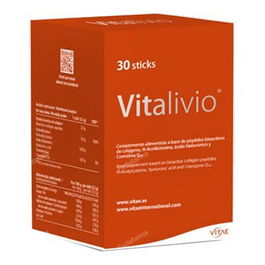 VITAE Vitalivio 30 Sticks Colágeno, Ácido Hialurónico, N-Acetilcisteína, Coenzima Q10 Soporte Articular Antioxidante