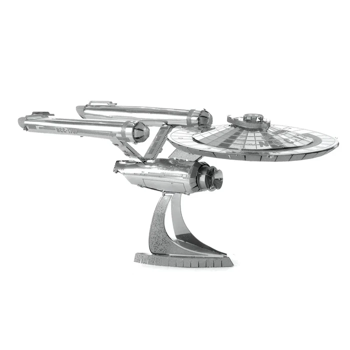 Metal Earth Maqueta 3D Metal USS Enterprise NCC-1701 Star Trek - Kit de Montaje sin Pegamento ni Soldadura