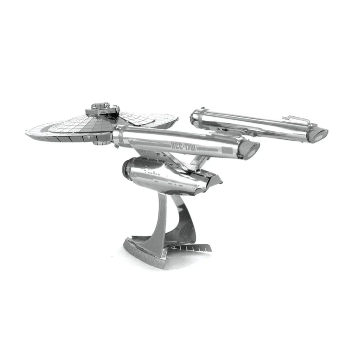 Metal Earth Maqueta 3D Metal USS Enterprise NCC-1701 Star Trek - Kit de Montaje sin Pegamento ni Soldadura