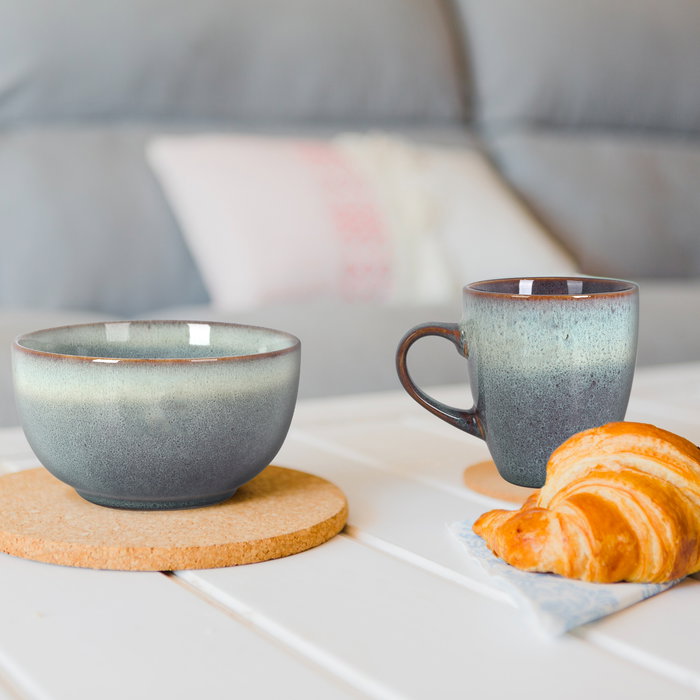 La Mediterranea Mug 200 cc Melow MD 7.5 cm x 8.5 cm x 10.5 cm (36 Unidades)