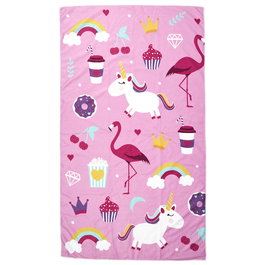 Jet Lag Toalla Infantil 120x60 cm con Dibujos de Fantasía Surtidos