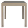 Home Deco Factory Mesa Extensible Beige Haria 80-160x80 cm (4-6 personas)