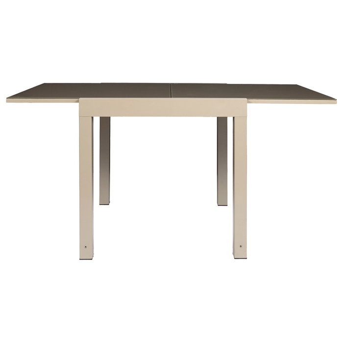 Home Deco Factory Mesa Extensible Beige Haria 80-160x80 cm (4-6 personas)