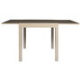 Home Deco Factory Mesa Extensible Beige Haria 80-160x80 cm (4-6 personas)