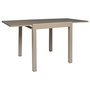 Home Deco Factory Mesa Extensible Beige Haria 80-160x80 cm (4-6 personas)