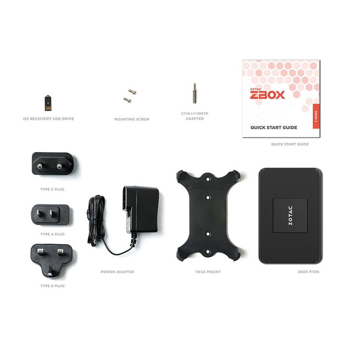 Zotac ZBOX MAGNUS PI336-W5C N6211 Mini PC Intel Celeron 4GB RAM 128GB SSD Windows 11 Pro