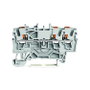 WAGO 2202-1301 Terminal de paso de 3 polos, gris, 2,5 mm²