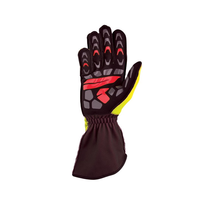 OMP KS-2R MY2022 Guantes de Karting Negro/Amarillo Talla 5