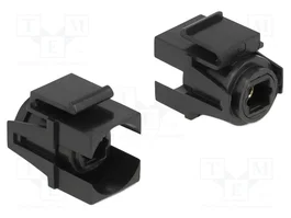 DeLOCK 86868 Módulo Keystone TOSLINK hembra a TOSLINK hembra negro