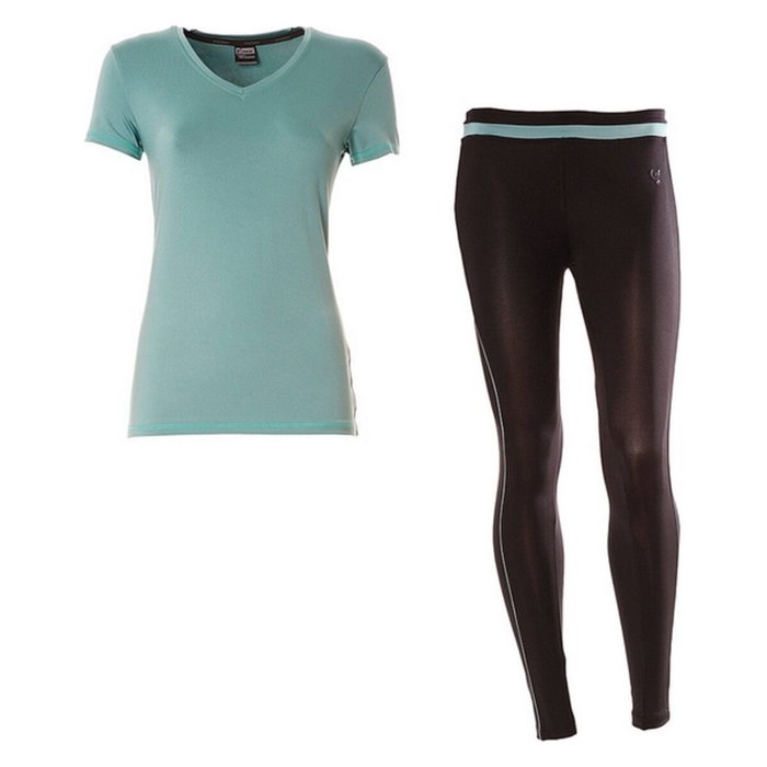 Mallas Deportivas de Mujer Freddy WRUPS7D1 S Negro/Verde Mallas Deportivas de Mujer Freddy WRUPS7D1 S Negro/Verde