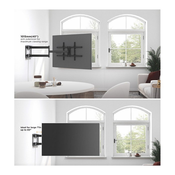 Equip Soporte de Pared TV Brazo Largo Articulado 43-80 pulgadas Equip Soporte de Pared TV Brazo Largo Articulado 43-80 pulgadas