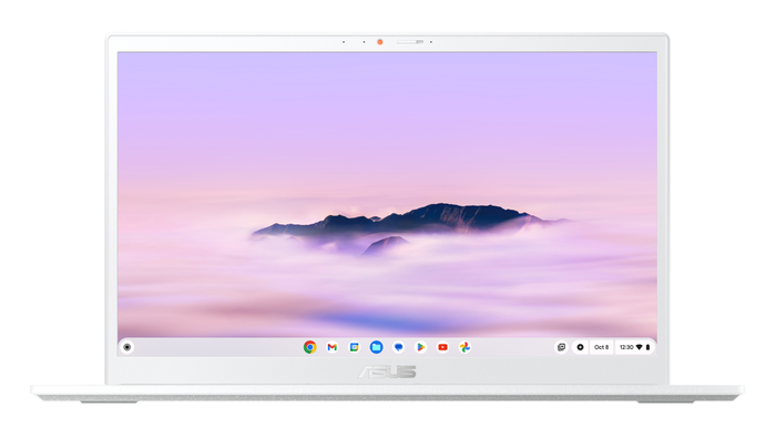 ASUS Chromebook Plus CX34 CX3402CVA-PQ1363 - Ordenador Portátil 14" Full HD (Intel Core 3 100U, 8GB RAM, 256GB UFS, ChromeOS) Blanco Perla - Teclado Español