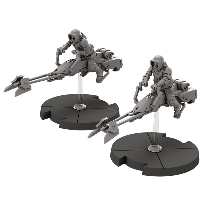 Fantasy Flight Games Star Wars Legión: Expansión Motos Deslizadoras 74-Z - Juego de Miniaturas Estratégico en Español - Pack de Expansión - SW Legión